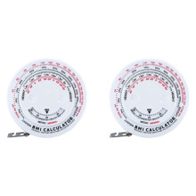 2X Ruban de Mesure de la Taille Du Corps Testeur D'IMC Rond pour Les Mesures Du Corps Perte de Poids Maintenir Une Forme Corporelle Saine 1,5 M de