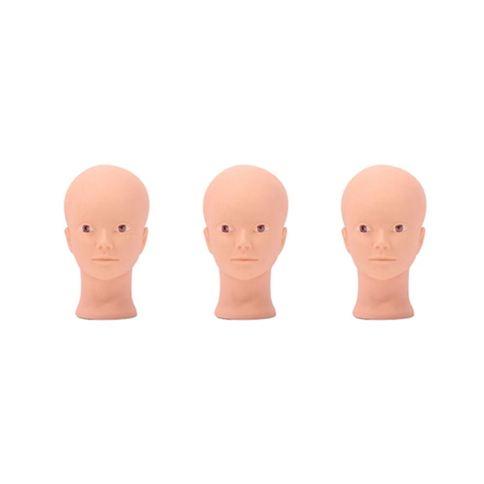 3X Beauty Eyelash Extension Practice Training  for Makeup Cosmetology Mannequin Manikin  with Mount Hole