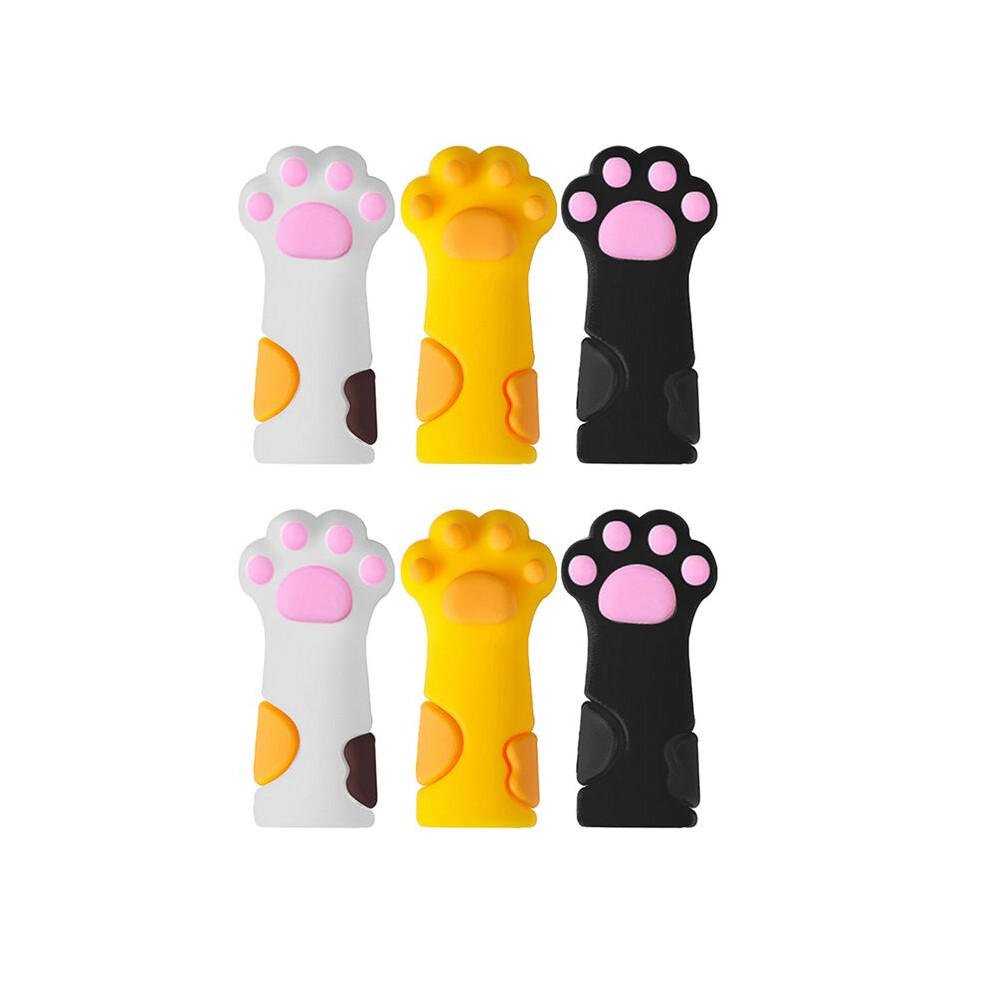 6Pcs Cute Nipper Cover Protective Sleeve for Nail Cuticle Scissors Cover Manicure Pedicure Tools Dead Skin Tweezers Cap