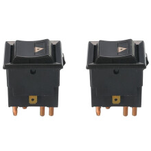 2X 7 Pins Black Hazard Warning Lamp for 90 110 130 Yuf101490