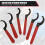 12 Pieces Spanner Wrench Set Adjustable Coilover Wrench Spanners Hook Wrenches Tools Coilover Wrench Steel Spanner 2