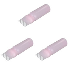 3X Peine de Aceite Botella de Champú de Teñido 120ML Herramientas para el Cabello Herramienta de Estilo Botellas Cepillo Aplicador de Tinte para el