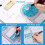 4 Pcs Multifunctional Geometric Ruler Plastic Circle Drawing Tool Drafting Templates Clear Graphic Design Tools 2