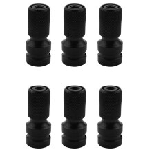 6Stück 1/2 Zoll Quadrat Zu 1/4 Zoll Sechskant Ratsche Steck SchlÜSsel Steck SchlÜSsel Adapter Set Fahrt Konverter Schlag Werkzeug