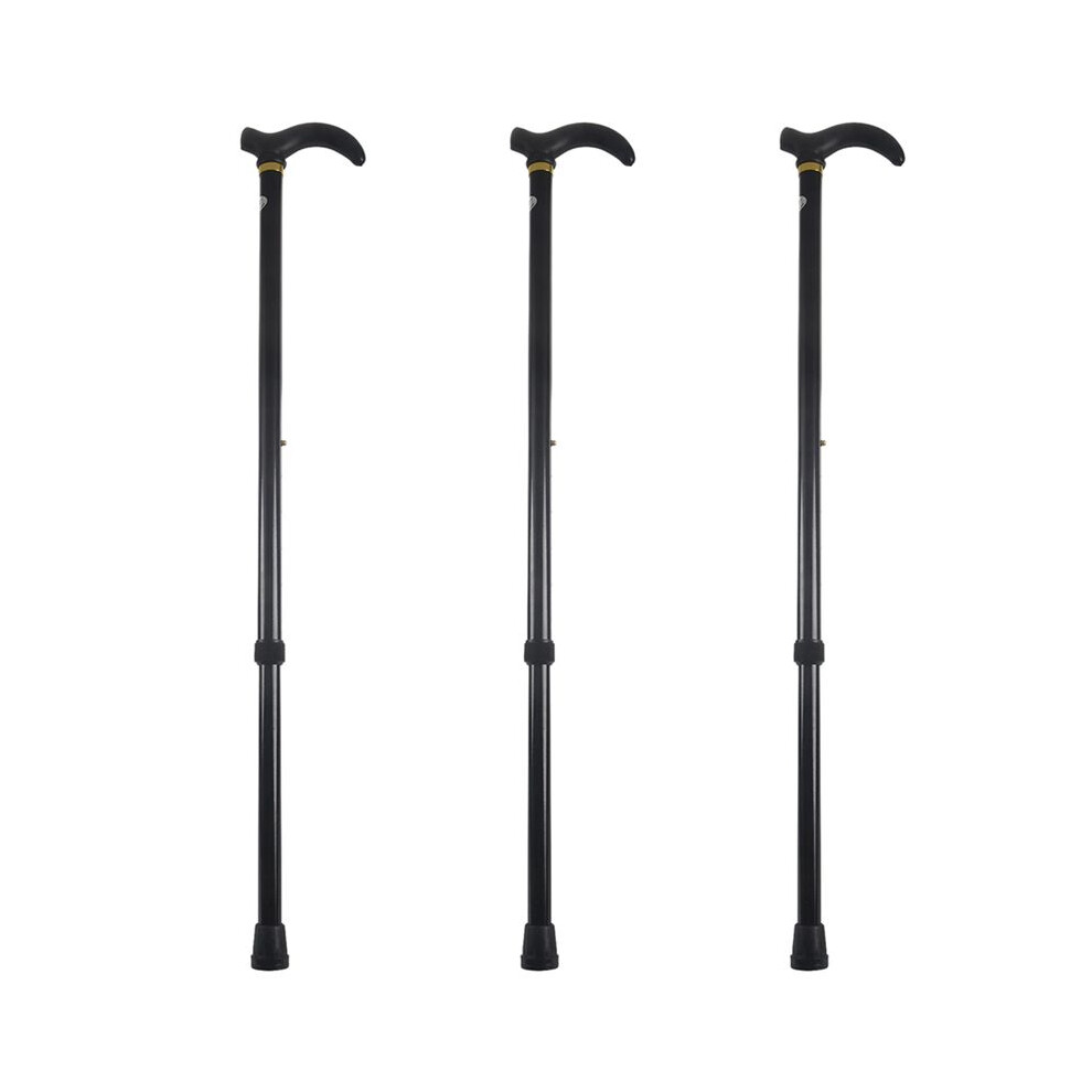 3X Aluminium Alloy Ultralight Walking Stick Adjustable Walking Cane for Elderly