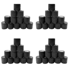 48 Pcs Black Elastic Self-Adhesive Bandage 5 cm Sports Fixed Elastic Bandage for Sports Injuries and Pet Treatment