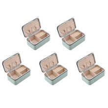 5X Jewelry Organizer Display Travel Jewelry Case Boxes Portable Jewelry Box PU Leather Grids Necklace Earrings Box