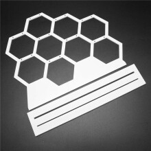 2X Natural Wood White Honeycomb Jewelry Earrings Necklace Storage Rack Holder Jewelry Display Stand Earring Storage Rack