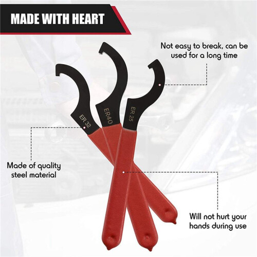 12 Pieces Spanner Wrench Set Adjustable Coilover Wrench Spanners Hook Wrenches Tools Coilover Wrench Steel Spanner 2