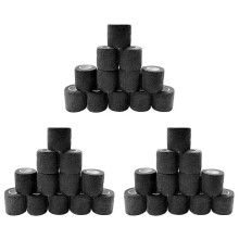 36 Stuks Zwart Elastisch Zelfklevend Verband 5 cm Sportvaste Elastische Bandage voor Sportblessures en Behandeling van Huisdieren