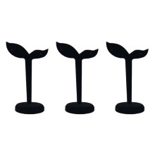 3X Suporte de ExibiçãO de Brincos de Veludo Suporte para Brincos Suporte para Armazenamento em Rack 12 cm X 7 cm (Preto)