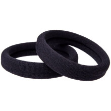 (60 Thick Black Hair Loops)-Elastic Hair Band, No Crease, Elastic Large Cotton Elastic, No Trace Ponytail Holder