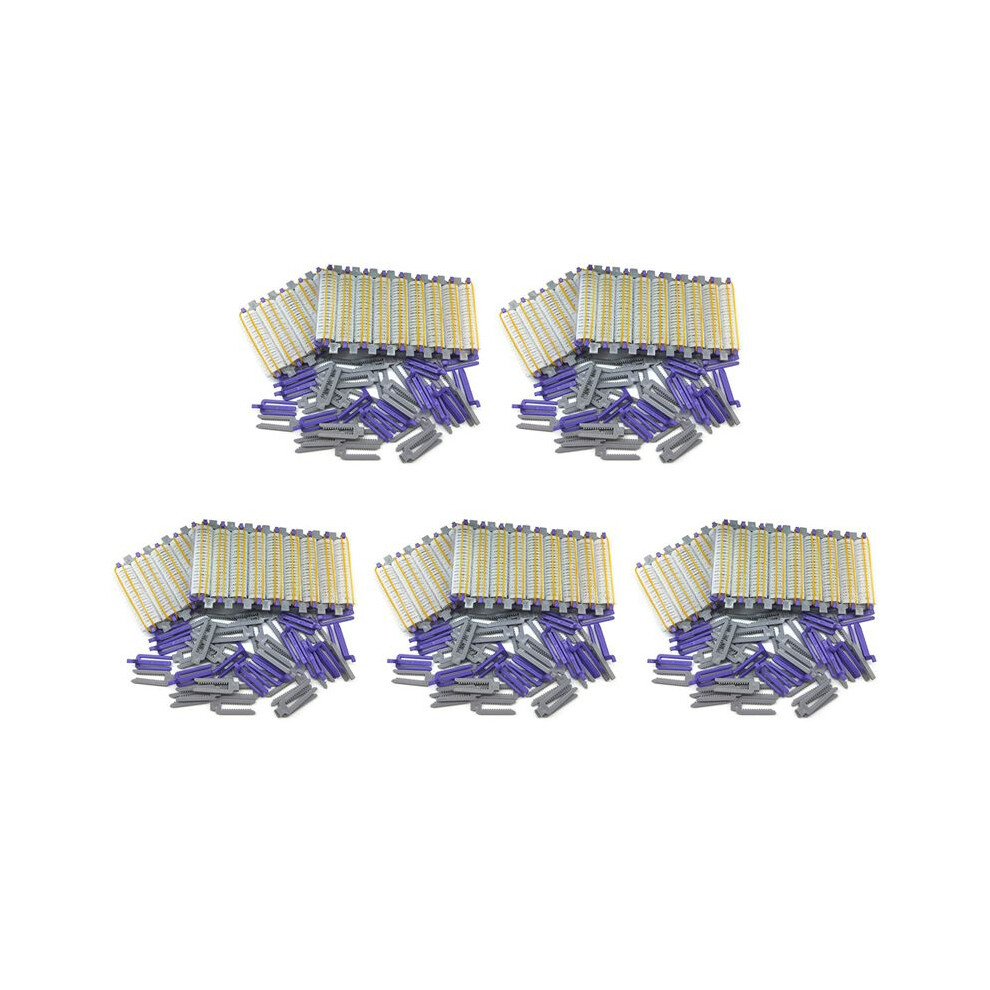 Unisex Size 120Pcs Salon Nylon Hook & Loop Hair Rollers Set Hair Root Perm Rods Bars Curlers With Clips & Rubber Bands
