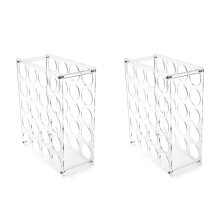 2X Vinyl Roll Holder,20-Holes Storage Organizer, Lightweights Sturdy Roll Keeper Holders for Art Paper Room Decors