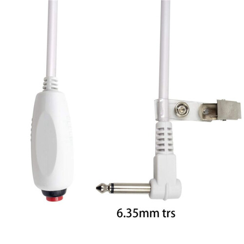 8X Nurse Call Cable 6.35mm  Nurse Call Device Emergency Call Cable with Push Button 2