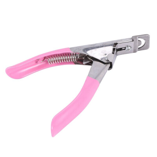 2X Corta-Unhas para Unhas e Unhas Postiças Acrílicas Fáceis de Usar Rosa. 2