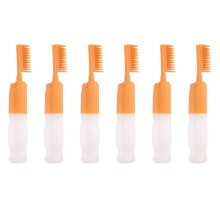 6X Haar FäRbe Kamm Haar FäRbe BüRste mit Flasche DIY KäMmen Salon FäRben Back ÖL BüRste Haar FäRbe Mittel