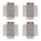 4X Luxury Samt Schmuckrolle  Ohrringe Armband Display Organizer Pouch Grau 1