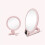 2 Pcs 10X Handheld Magnifier, Double Sided Folding Makeup Mirror, Portable Handheld Mirror with Adjustable Handle() 3