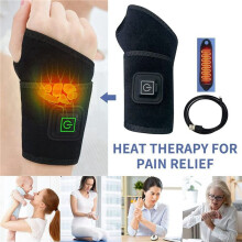 3X Poignet Chauffant Attelle Chauffe-Poignet ÉLectrique Enveloppement Chauffant Coussinets Chauffants pour le Syndrome Du Canal Carpien Arthrite