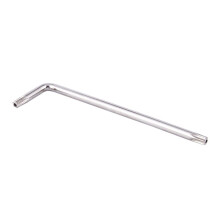 20X Long Arm Tamper Proof Torx Star Key Wrench Silver, T25 100mm