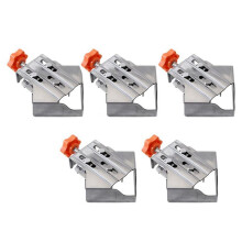 5Pcs 90 Right Angle Clamp Quick Positioning Clamp Closed Type Fixing Clips Stainless Steel Locator Fixing Clamp Clips