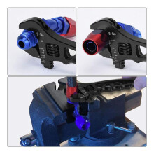 Adjustable AN 3 4 6 8 10 12 Aluminum WRENCH HOSE Fitting Tool Aluminum Spanner Hose Fitting Tool Spanner Black