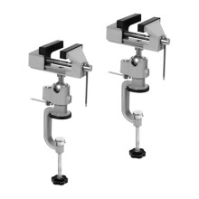 2 Torno de Bancada GiratóRio 360 Torno de Mesa Torno PortáTil para Artesanato, Marcenaria, Modelagem, Escultura, Pintura, PerfuraçãO