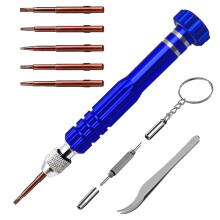 5 in 1 Screwdriver, Glasses Screwdriver, Glasses Repair Kit, Magnetic Screwdriver Set for Watches