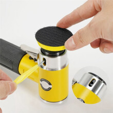 Lixadeira um Ar de 2 / 3 Polegadas Polidor PneumáTico Moedor Buffer Polidor de Trilha de Dupla AçãO 80 Folhas Kit de Lixa B