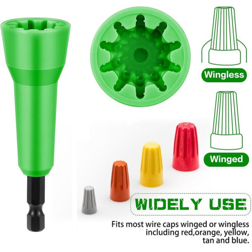2Pcs Wire Twisting Tool Wire Twister Tool Drill Wire Stripper Twisting Wire Connector Socket Wire Twisting Spinner 2