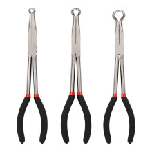 3Pcs 11 inch Hose Gripper Plier Set,6mm,13mm,18mm Dia,Offset Boot Removal Pliers Serrated