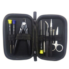 9 in 1 Diy Repair Tool Kit + Pliers Ceramics Tweezers Folding Scissors Coil Jig Screwdriver Hand Tool Set