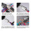 2pc Wire Stripping and Twisting Tools for Drilling,Manual Wire Stripper and Wringer,2-6directions Simultaneous Stripping 5