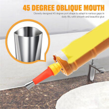 Universal Integrated Rubber Nozzle Tool Set, 33 Piece Caulking Tool Stainless Steel Caulking Nozzle Applicator Set