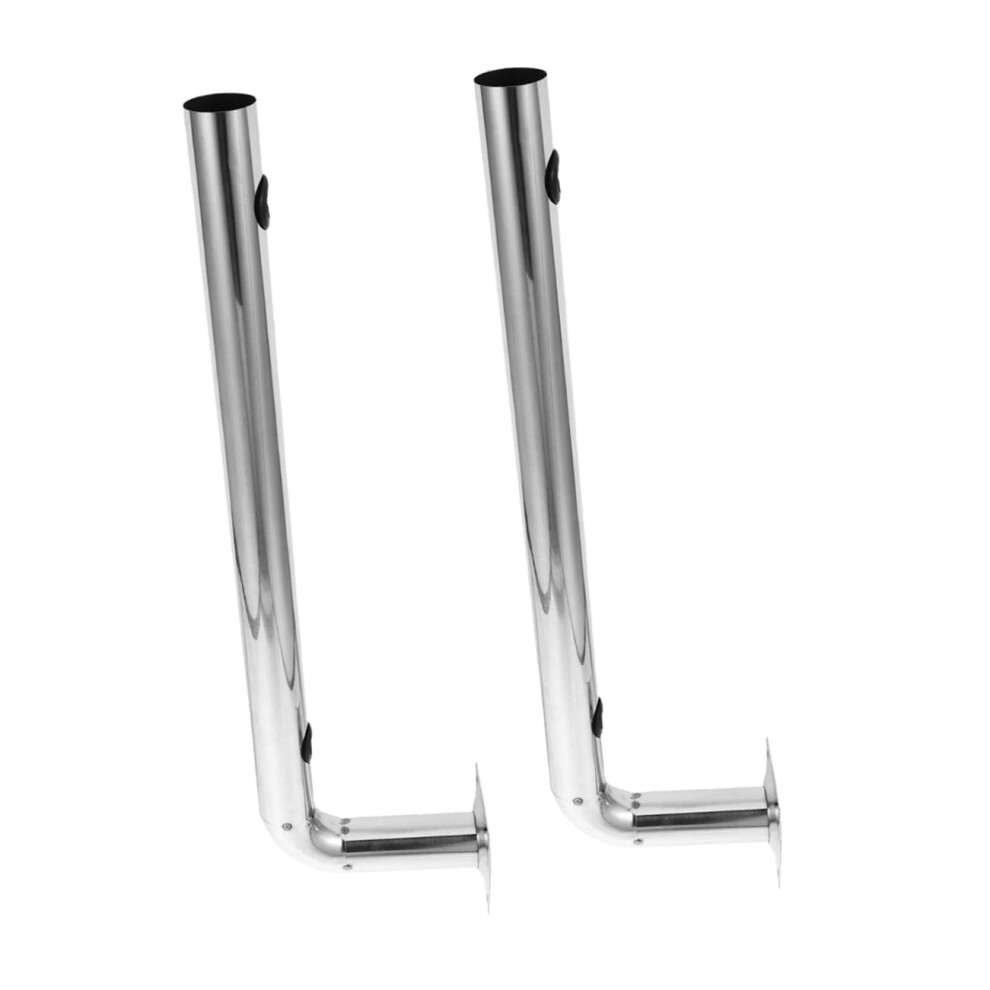 2Pcs Heavy Duty Stainless Steel Antenna Pole Mount Bracket For Secure Outdoor Camera And Antenna 9174973181620