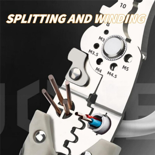 Professional Electrical Wire Stripper, Cutter & Crimper Pliers, Multifunctional Cable Handling Tool, Versatile Use 2