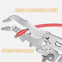 Professionele Elektrische Draadstripper, Knip- en Krimptang, Multifunctioneel Kabelhanteringsgereedschap, Veelzijdig Gebruik