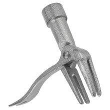 Extracteur de racines manuel avec tête en fer pour jardins et courtyards, facile à utiliser en position debout