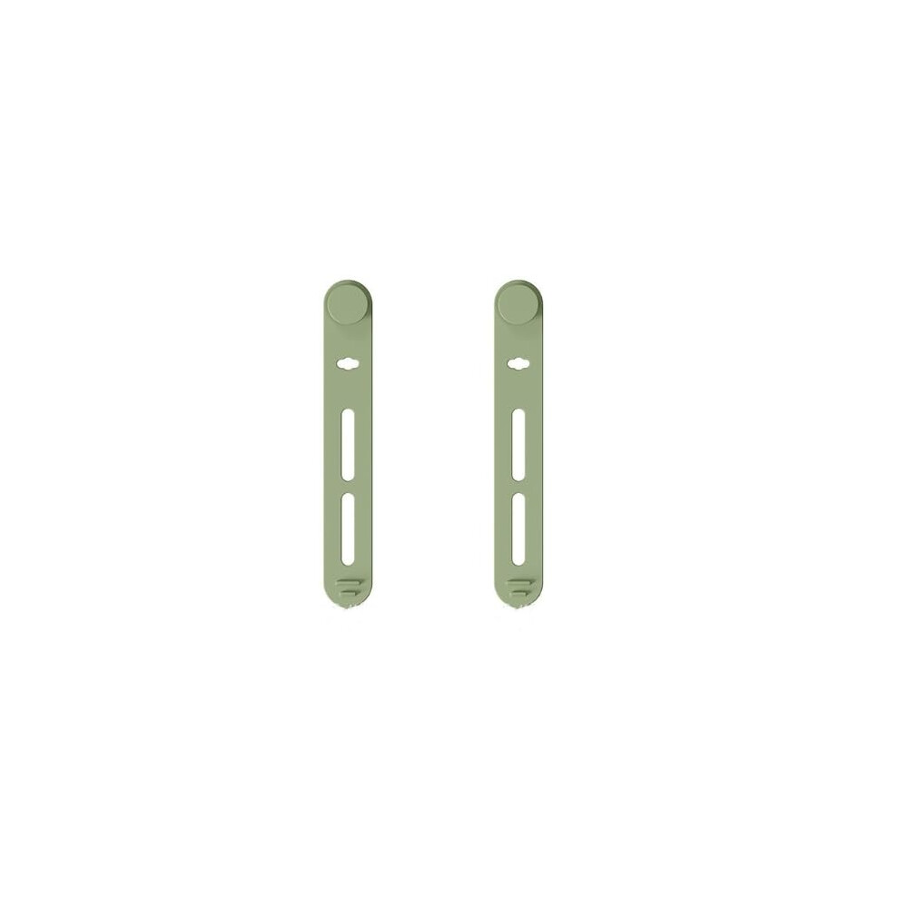2Pack Green Silicone Cable Organizer Straps Â Reusable Cord Management Clips For Tangle Charging Cables And Earphones 9174973181675