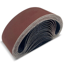 Conjunto de Cinta de Lixa para Lixadeira Multiuso de 18 Peças de 3 X 24 Polegadas - Material de Óxido de Alumínio para Desempenho Poderoso