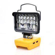 For  20V Li-Ion Battery LED Work Light 3Inch Round Flashlight Portable Emergency Flood Lamp Camping Lamp