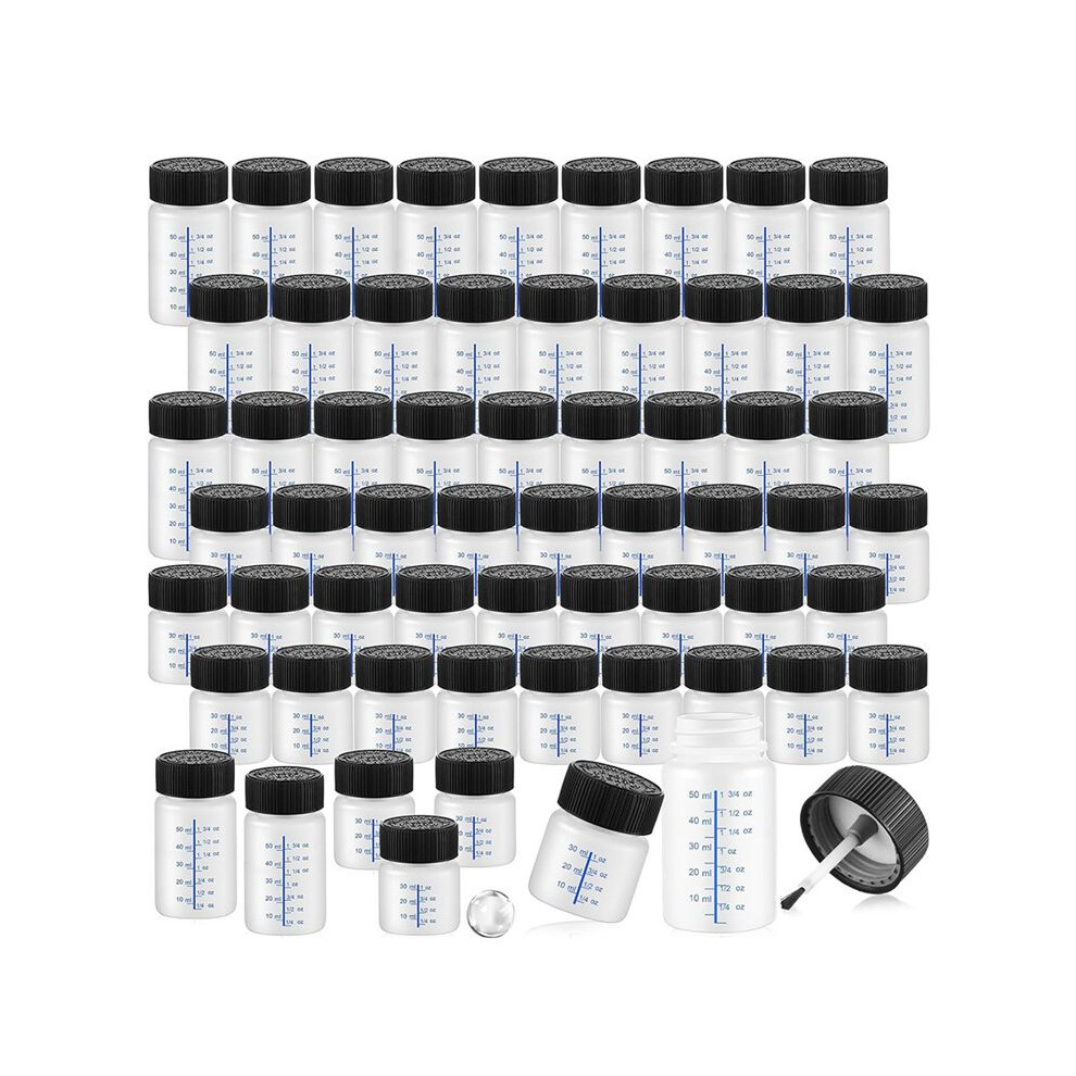 60 Pcs Touch  Paint Bottles with Applicator Brush and Lids 2 Oz and 1 Oz Liquid Capacity Plastic for Fixing Wall Stone-image-OPC-PVMWRD8-NEW