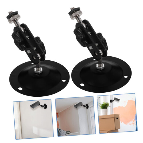Indoor Security Camera Mount with Stable Positioning, Low Profile Wall Bracket for Home Bedroom 2