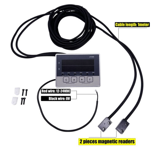 LP20E 2 Axis Digital Display DRO Magnetic Sensor Tape Displacement Readout Scale Position Transducers Encoder 2