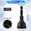 2pcs Deburring External Chamfer Tool, 1/4 Inch Hex Shank Deburring Tool Rotary Remove Burr Chamfering Drill Bit 6