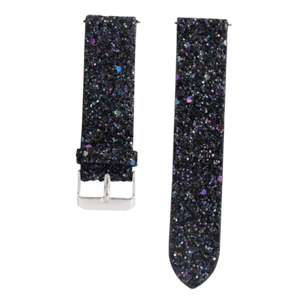 Glitter Watch Band Leather Strap Elegant Skinfriendly Replacement For Samsung Galaxy Active2 9053599554073