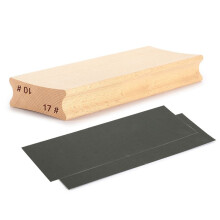 10 &17 Dual-Purpose Guitar Fretboard Radius Sanding Block, Fret Fretboard Leveling Sanding Block + Sanding Paper