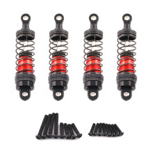 1 Jeu D'Amortisseurs Métalliques de Voiture RC pour SCY 1/16 MJX H16H 14301,14210 1/16 1/12 1/14, Accessoires de Pièces de Mise à Niveau 75 mm A