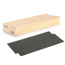 12 & 16 Bloc de Ponçage de Rayon de Touche de Guitare à Double Usage, Bloc de Ponçage de Nivellement de Touche de + Papier Abrasif